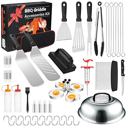 Kit de accesorios de parrilla 43 piezas conjunto de accesorios de parrilla de techo plano para Blackstone a... - Imagen 1 de 7