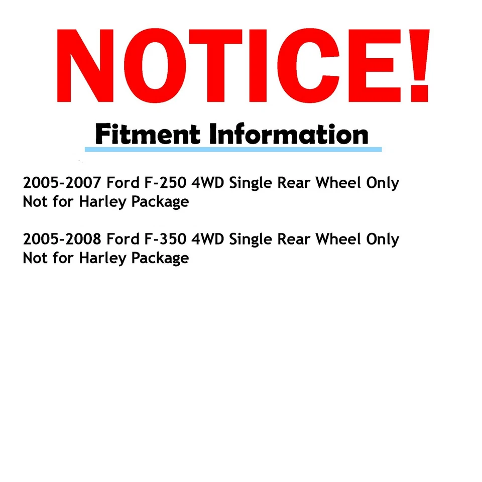 Kit de pastillas de freno rotores de disco delanteros traseros 4x4 para Ford F-250 F-350 SD 2005 2006 2007 Foto 3 de 4