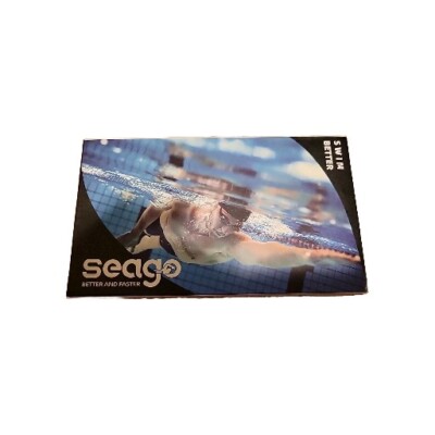 Seago 2 pack swim/sport goggles white & black cases included New In Box