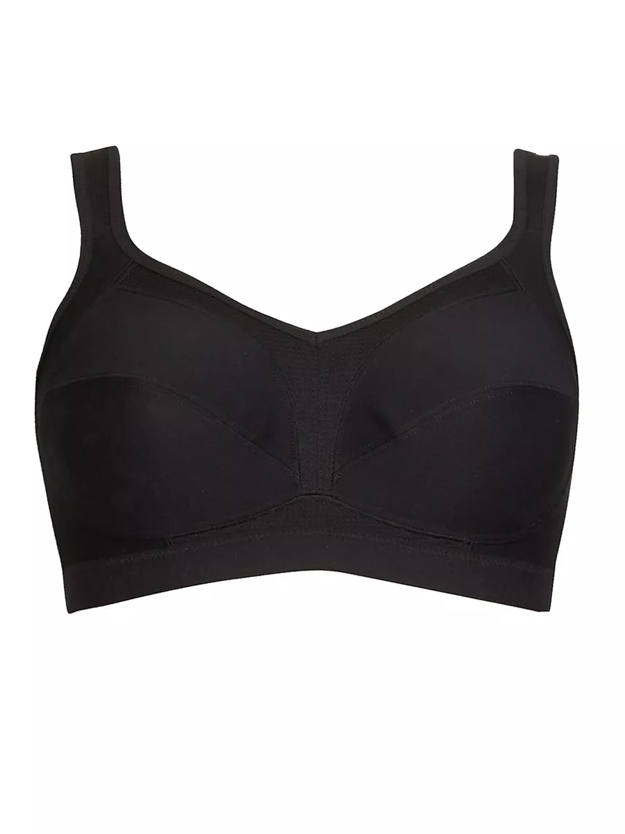 Shape Black Fuller Bust Cup Detail Crop Top