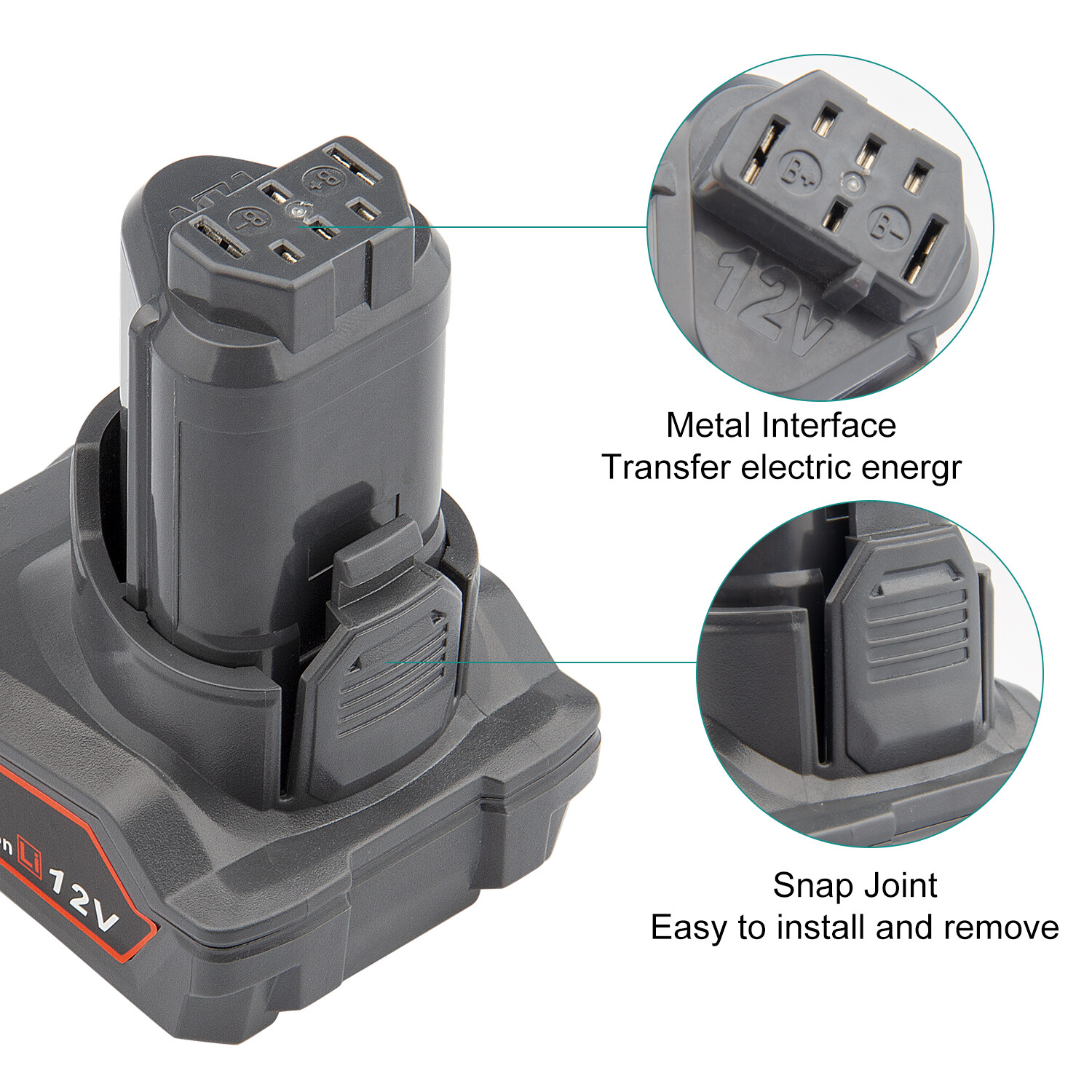 6.0Ah 12V Li-ion Battery For Ridgid L1240 AC82048 R82048 R86048 ...