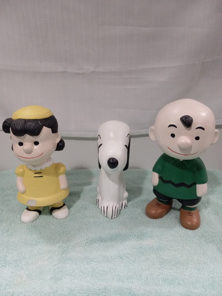 Vintage Snoopy Charlie Brown Lucy Peanuts Gang Ceramic Painted
