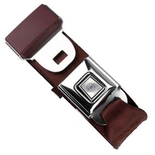 RetroBelt Burgundy Push Button Lap Belt 60" No Hardware