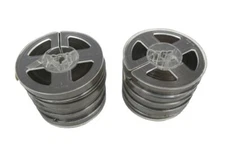 Plastic Reels, 3in x  1/4in with Black Tape , Set of 10 - Used, Free Shipping