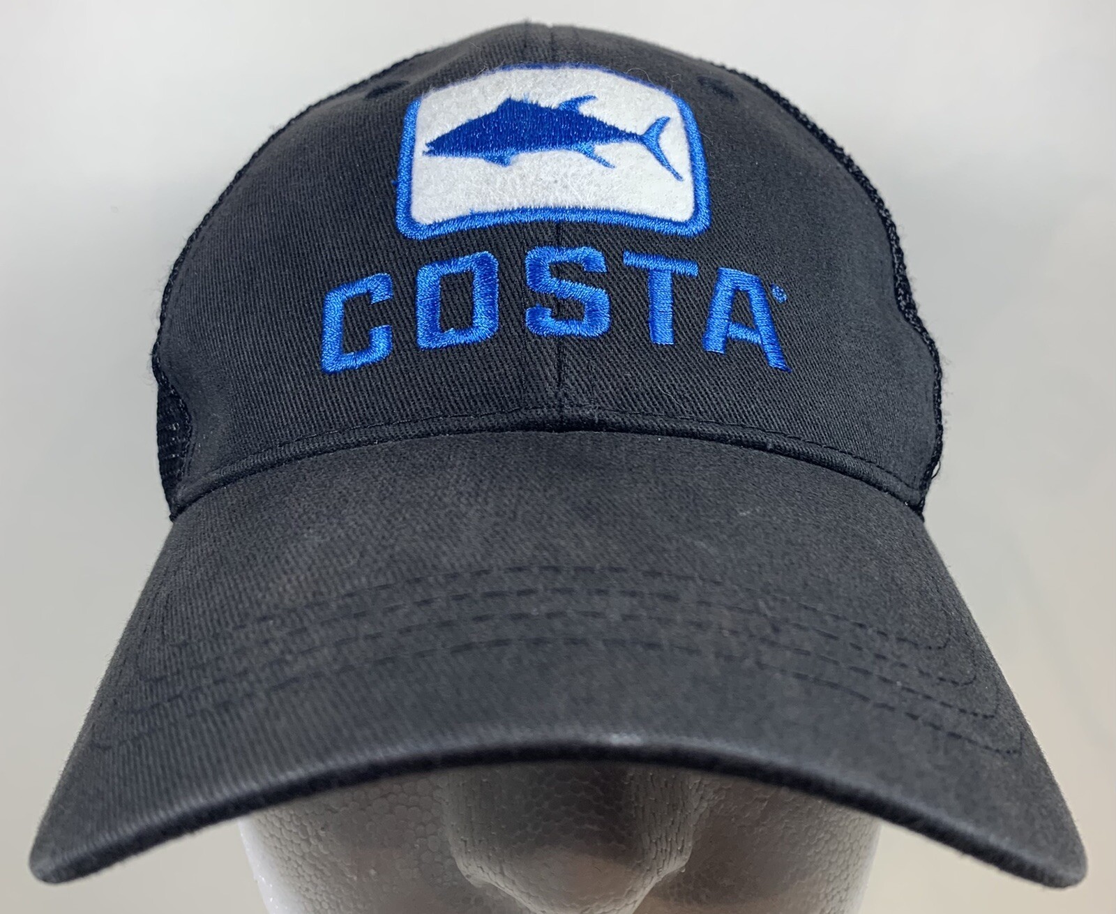 Trucker Snapback Cap Blue Boat Water Ocean Sail Fish Sea