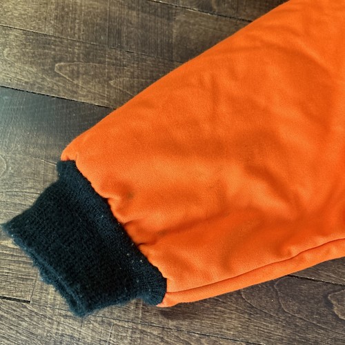 Vintage St. Bernice Blaze Orange Insulated Hunting Overalls Bibs Size XL - Picture 11 of 16