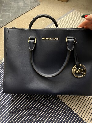 Michael Kors Tasche blau, Original Schultertasche