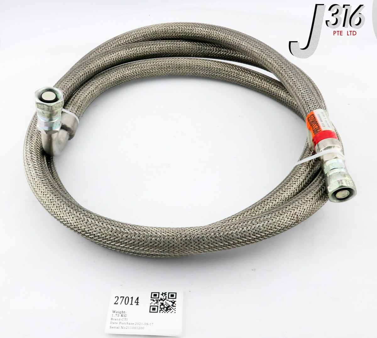 27014 CTI CRYO LINE PRESSURIZED SS BRAID HOSE, 3M 8043081G120 | eBay