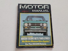 Motor Manual 1977 September Ford Escort Rally, Monaro +