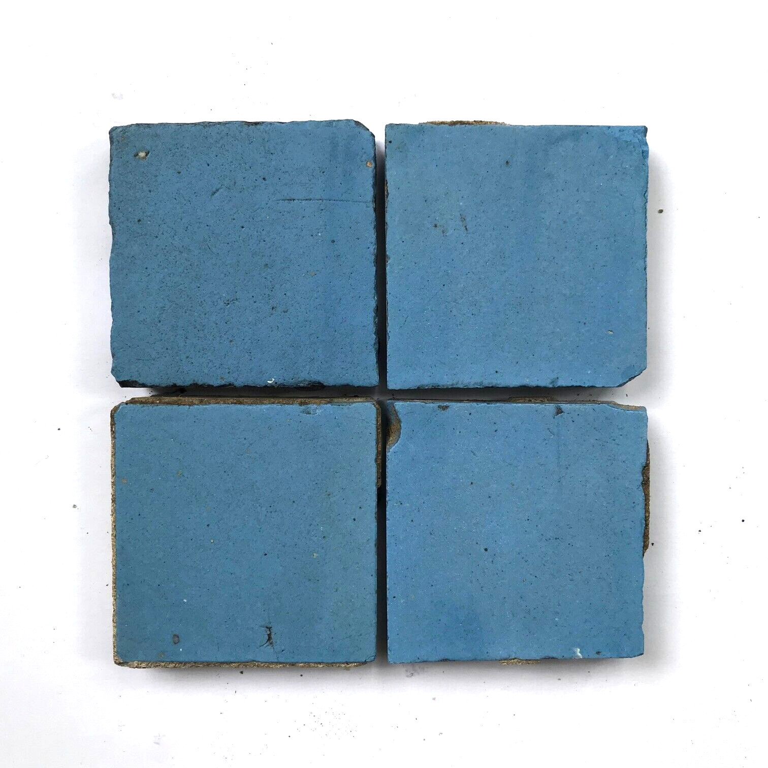 Reclaimed Antique Victorian Geometric Floor tiles - price is for 4 tiles