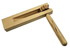 Raganella Legno Croson 13x15cm Strumento Musicale Percussioni Effetti Sonori