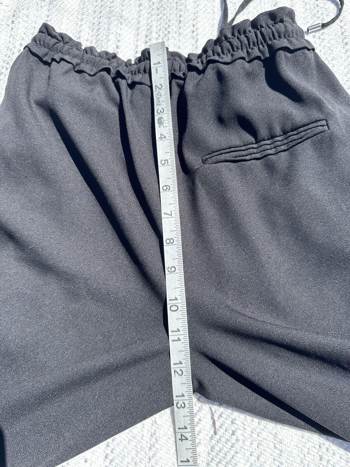 Zara Basic Pants Extra Small Black Straight Draws… - image 10