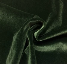 KRAVET MOHAIR EMERALD GREEN WOOL VELVET CUSHION DRAPERY FABRIC BY YARD 23"WIDE