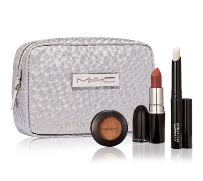 MAC Sparkle Set Amber Lights Frost Eyeshadow,Hey It s MAC Lipstick, Prep & Prime