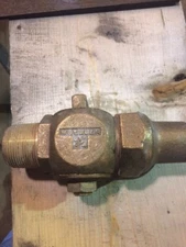 Mueller Brass 1 1/4 Inch Corp Stop Valve Flare