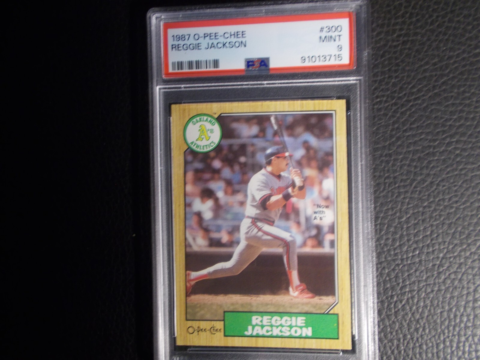1987 O PEE CHEE #300 REGGIE JACKSON PSA 9 FRESH GRADE!