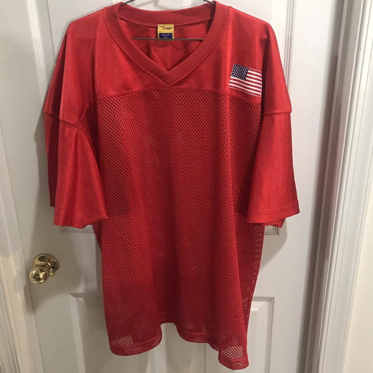 Pro Mark by Martin Red Mesh Jersey Size Adult 2XL | eBay