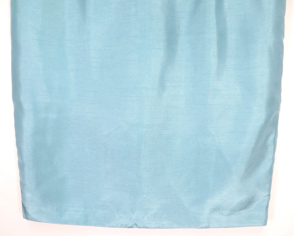 LE SUIT Womens Polyester Taffeta Career Pencil Skirt Glossy Solid Arctic Blue 18 - Image 4 of 4