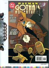 Batman COVER PROOF Gotham Adventures 12 Two-Face RARE DC PRODUCTION ART Comic`99