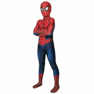 Spiderman Kostüm Erwachsene Kinder Karneval Marvel Overall Spielanzug Cosplay DE