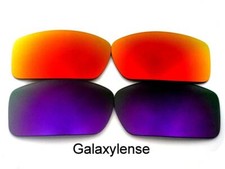 Galaxy Replacement Lenses For Oakley Gascan Purple Fire Red Polarized 2 Pair