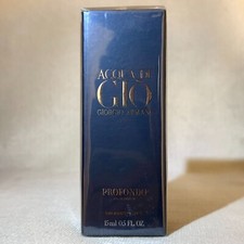 Giorgio Armani Acqua Di Gio Profondo Eau de Parfum TRAVEL Spray .5oz 15ml Sealed