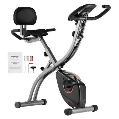 VEVOR Folding Exercise Bike Fitness Stationary Bike Upright Indoor