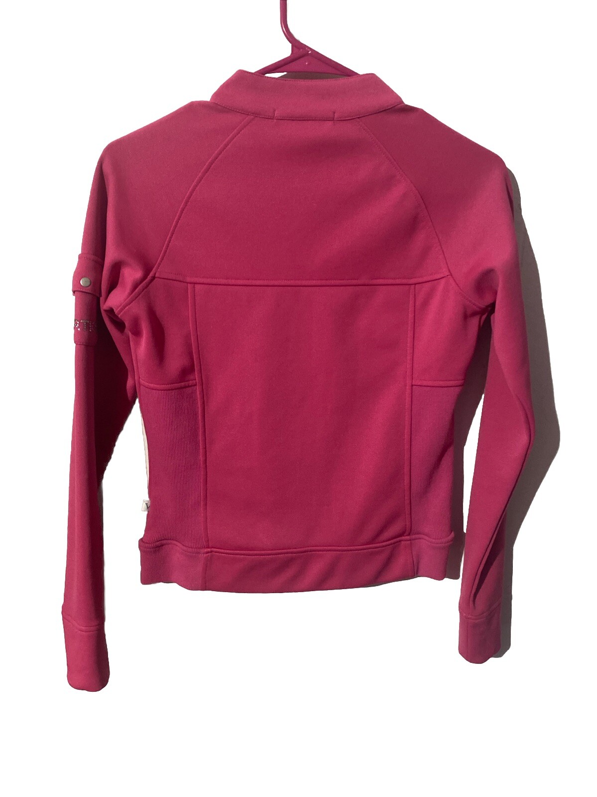 Vertigo Rhinestone Logo Jacket EUC Size Small Pink - image 7