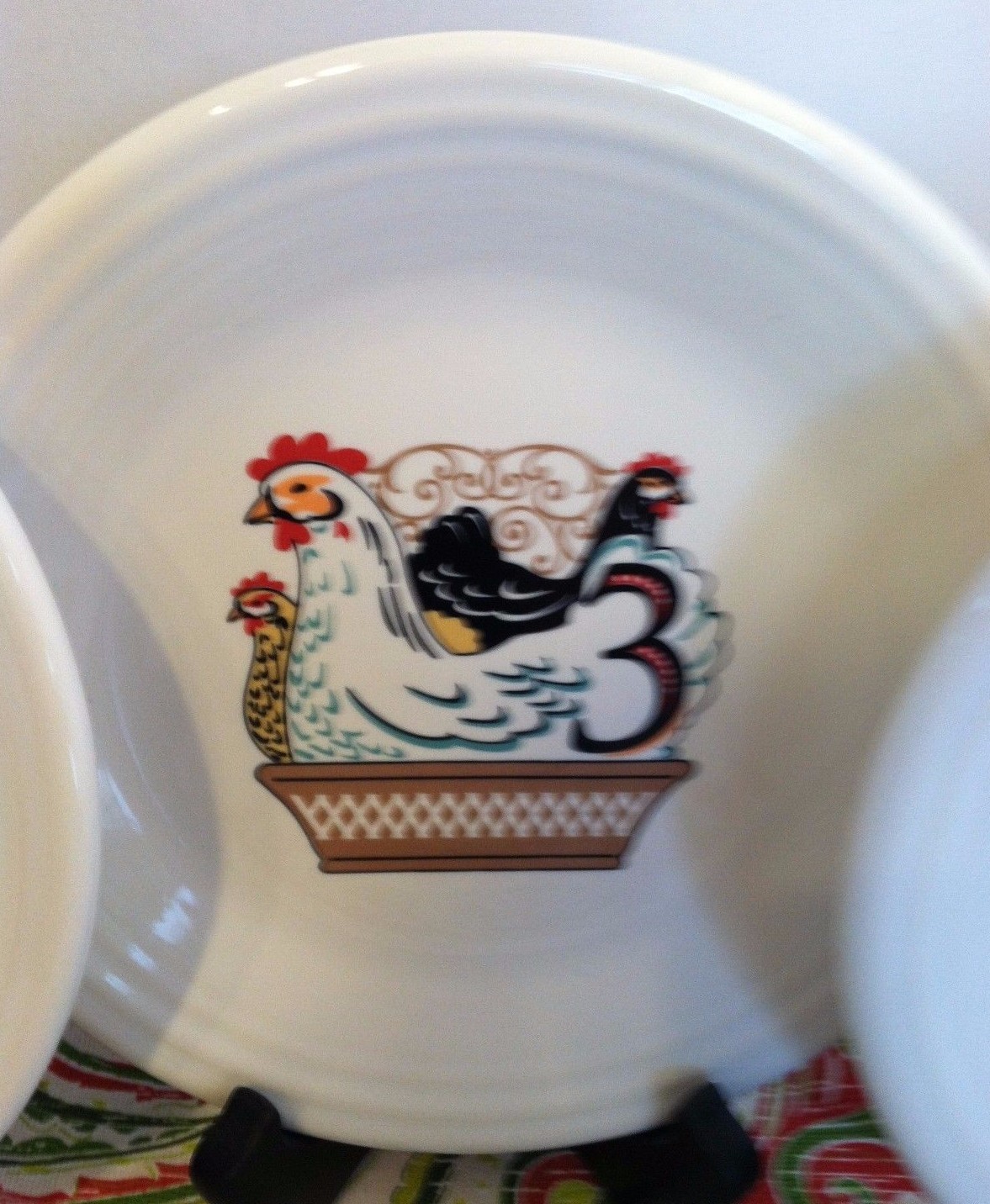 Fiestaware 12 Days of Christmas Salad Plates Fiesta First in Series Set