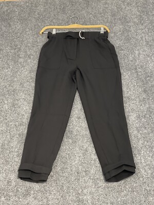  Tally Weijl Carrot Pants Womens 12 Elastic Business Black EU:42 N282
