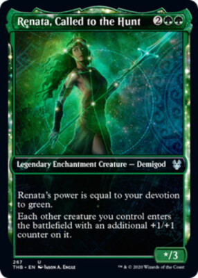 x4 Renata, Called to the Hunt - Showcase U MTG Theros Beyond Death M/NM, English