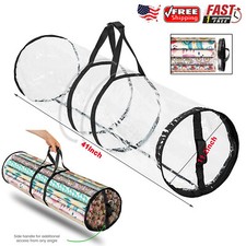 Christmas Wrapping Paper Storage Bag Container Fits 20 Gift Wrap Rolls 41" Long