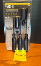 Klein Tools 5-Piece Blackout Screwdriver Set Limited Edition BLACK SHIPS FAST