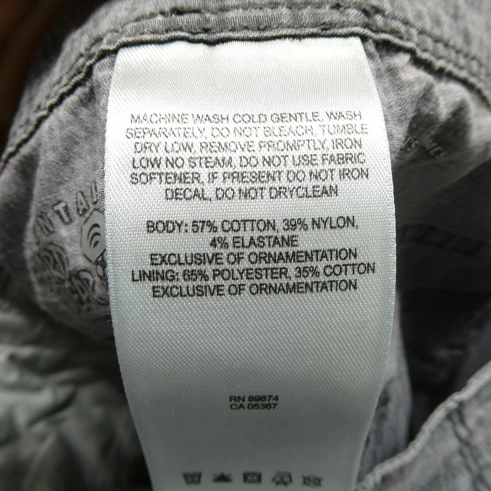 Pantalones Mountain Hard Wear Carg para mujer 12/32 gris algodón nailon ligeros Foto 4 de 4