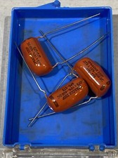 3 Sprague 220P 6PS-S75 0.075 UF 600 VDC Orange Drop Capacitors NOS