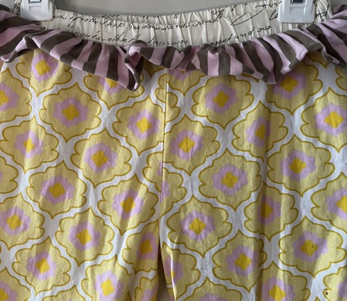 Mustard Pie-sz 6-PIXIE-Pants-Bohemian-Hippie-Flower Power-Super Wide Bell Bottom - Picture 2 of 3