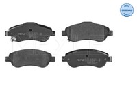 Meyle 025 246 3819/W Bremsbelagsatz, Scheibenbremse FüR Honda
