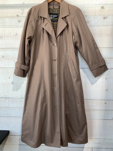 LONDON FOG Trench Coat Jacket Beige 