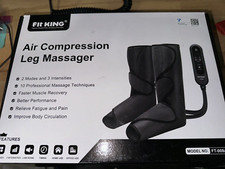 Fit King Air Compression Leg Massager Brand New-Open Box 