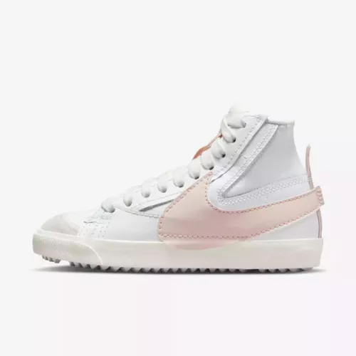 Nike Blazer Mid '77 Jumbo White Pink Casual Sneakers DQ1471-101 Womens Size