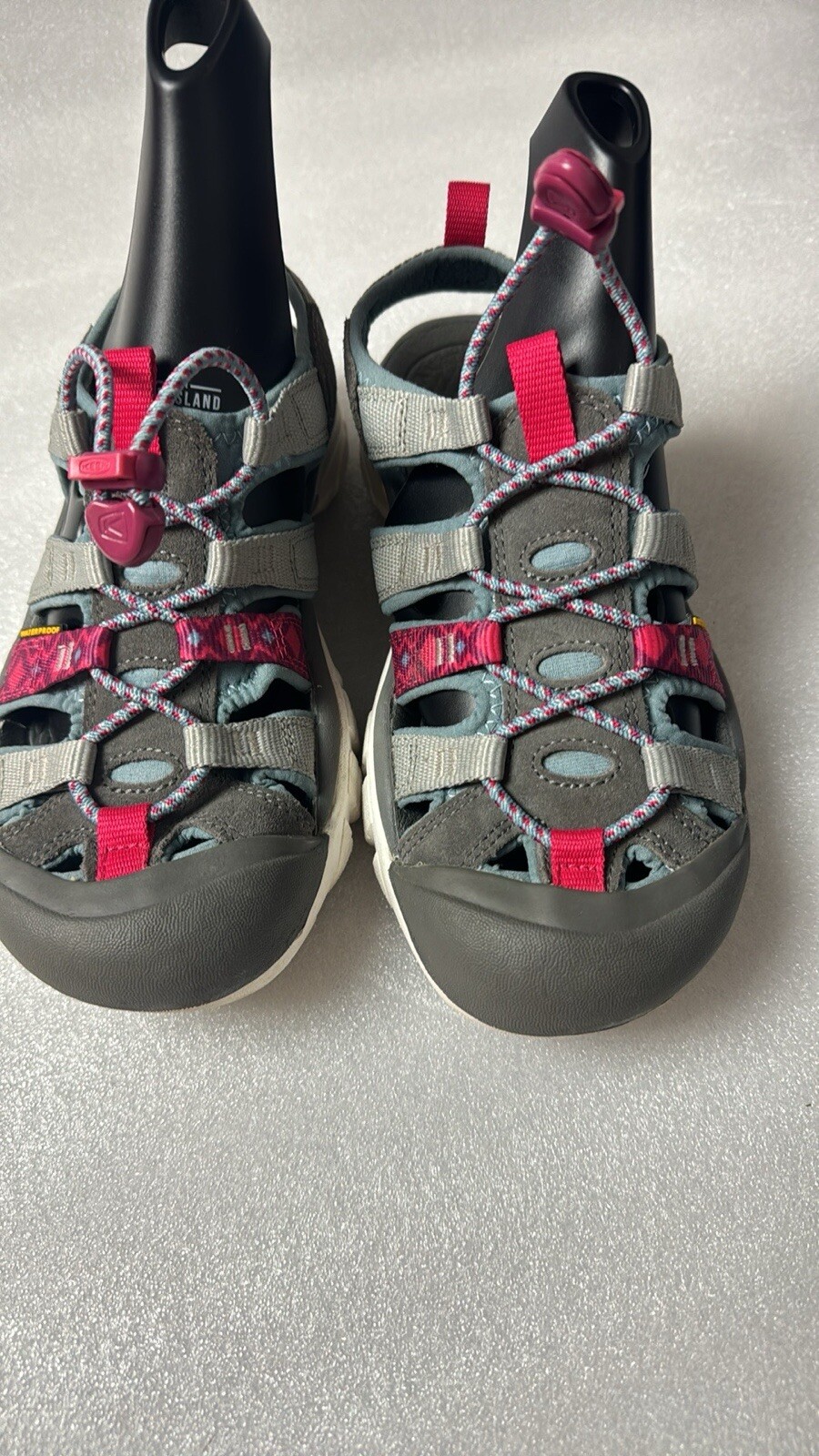 Keen Sandali Donna Whisper Impermeabili Escursionismo Trail Outdoor Grigio Taglia 7 5 Rosa