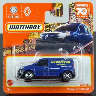 Matchbox 2023 83/100 Renault Kangoo van Goodyear Tyre Service blue CARDED SEALED