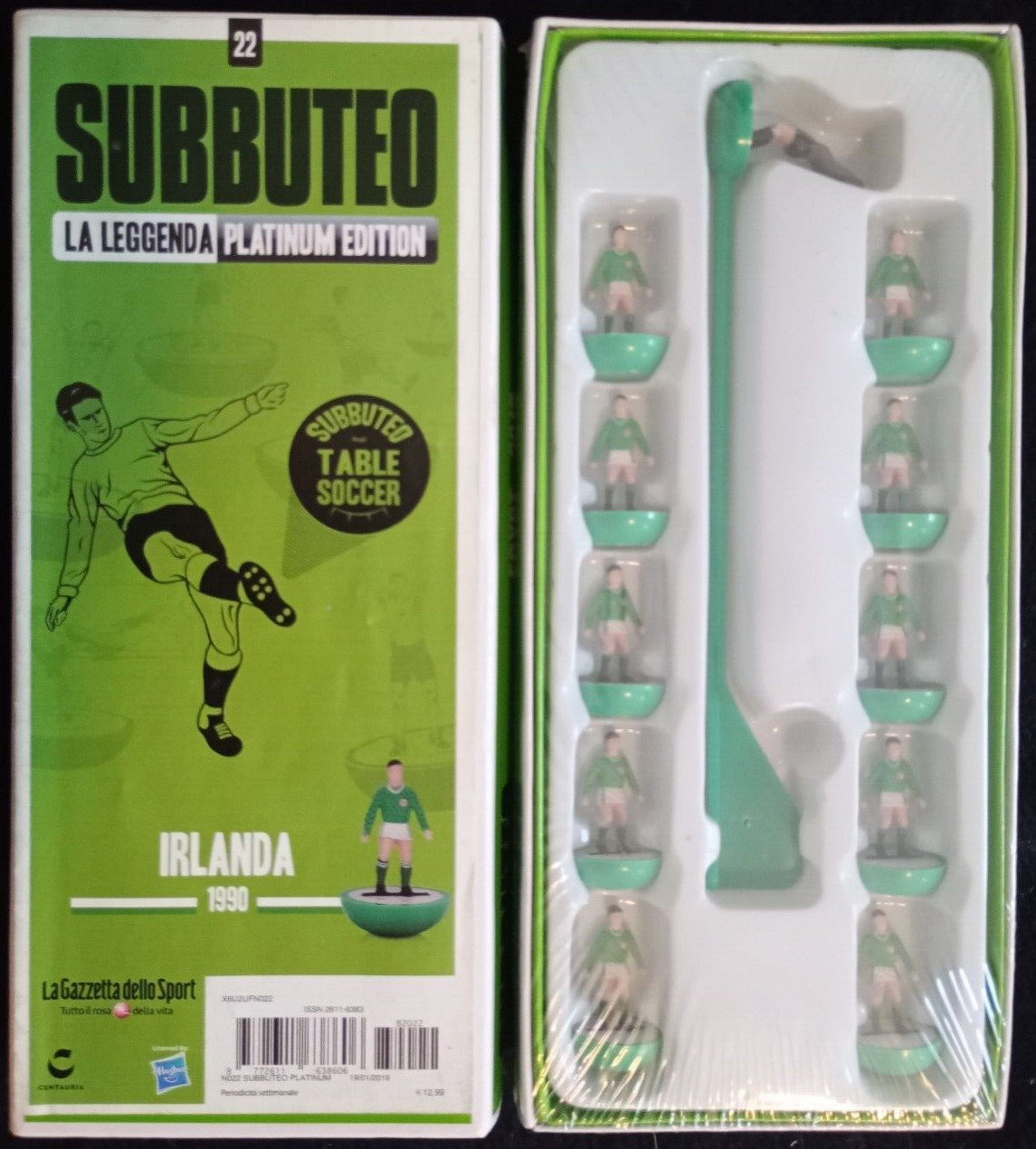 Subbuteo Irlande 1990 figurine nostalgie football de table édition collector La Leggenda