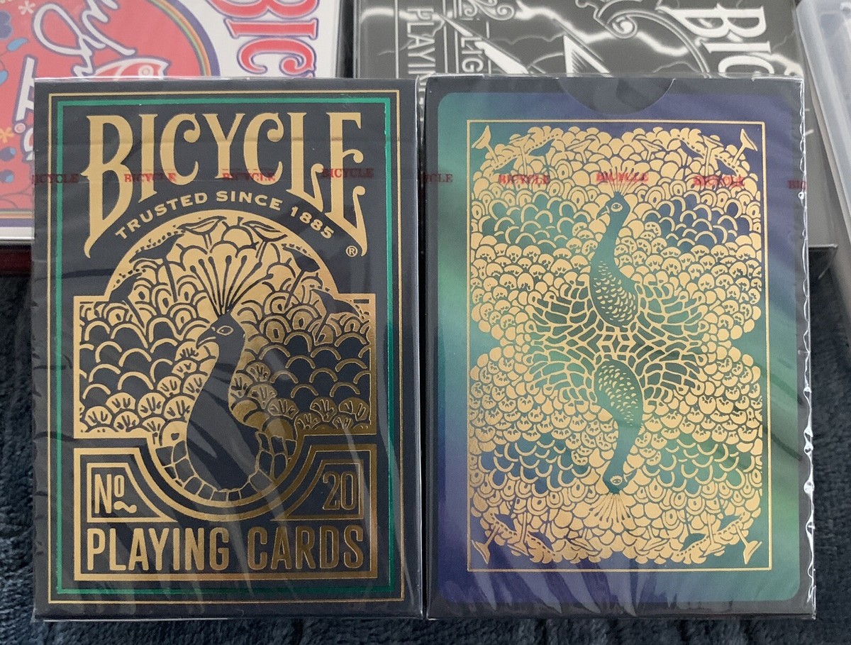 2022 BICYCLE Peacock 20 Cold Foiled Cards Rare HTF