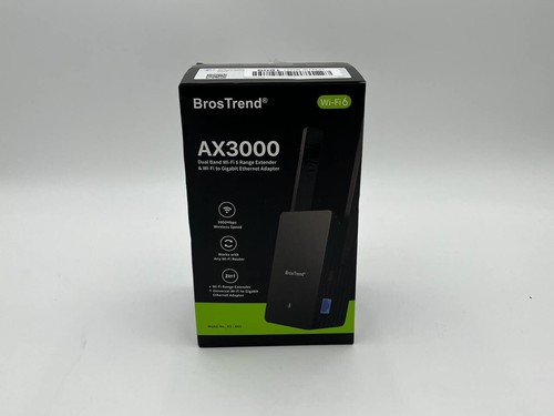 BrosTrend AX3000 WiFi 6 Extender Booster, Dual Band, Gigabit Port, WPS