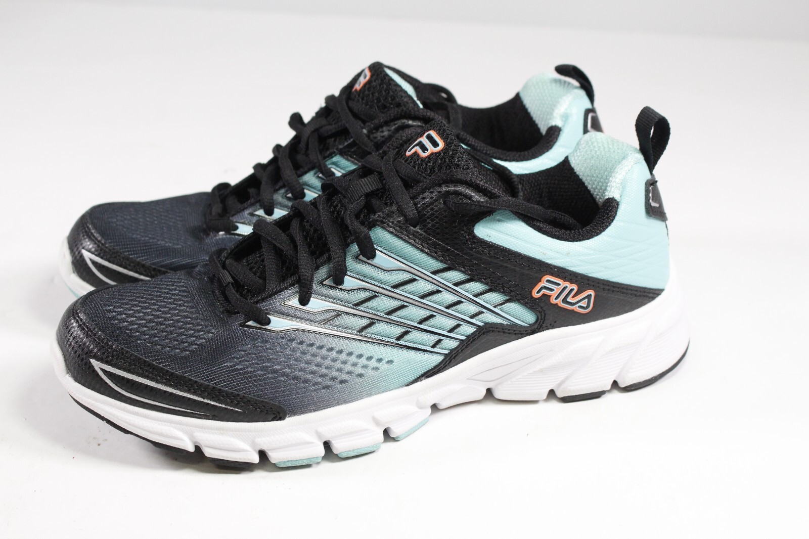 Fila Running Shoes Women's Sz 9 US 40 EUR Teal Blue Black Fade Memory Foam-image