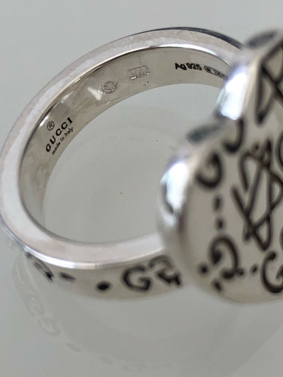 SALE!!! Gucci SILVER HEART RING GG NEW in BOX Sz. 6.5 US SALE!!! Gucci SILVER HEART RING GG NEW in BOX Sz. 6.5 US
