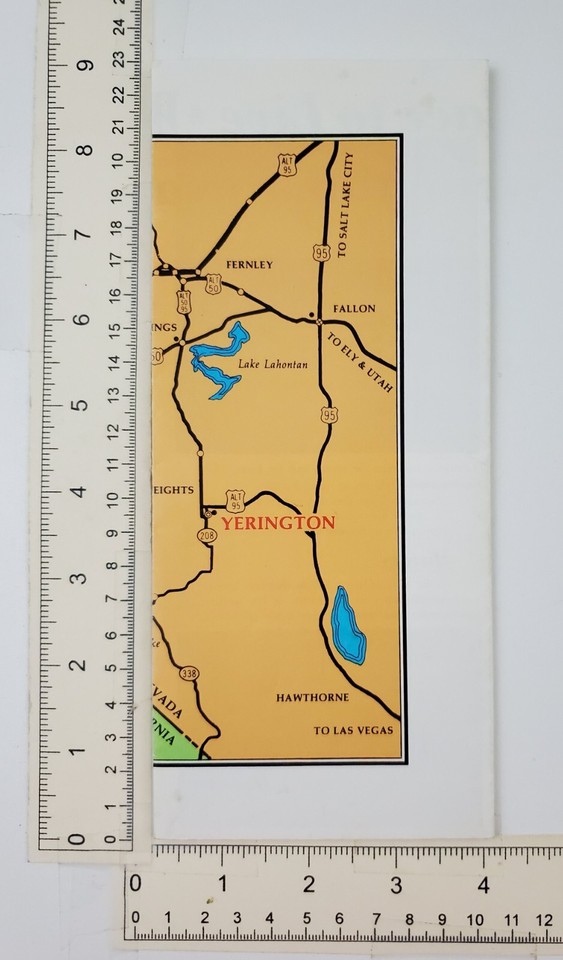 1980s Yerington Nevada Mason Valley Chamber Commerce Promo Vtg Travel