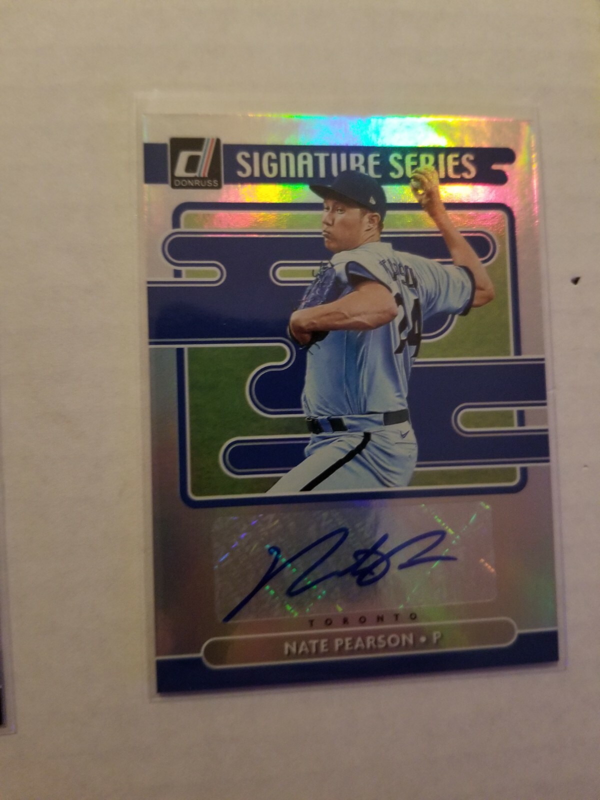2021 Donruss Signature Series Nate Pearson RC Autograph #SS-NP - Blue Jays