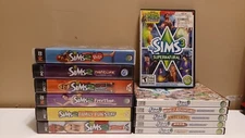 Lot of 12 The Sims 2 Sims 3 Games & Expansion Packs